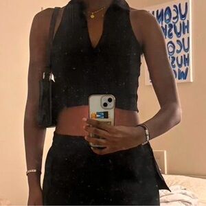 Sleevelesss cropped tank